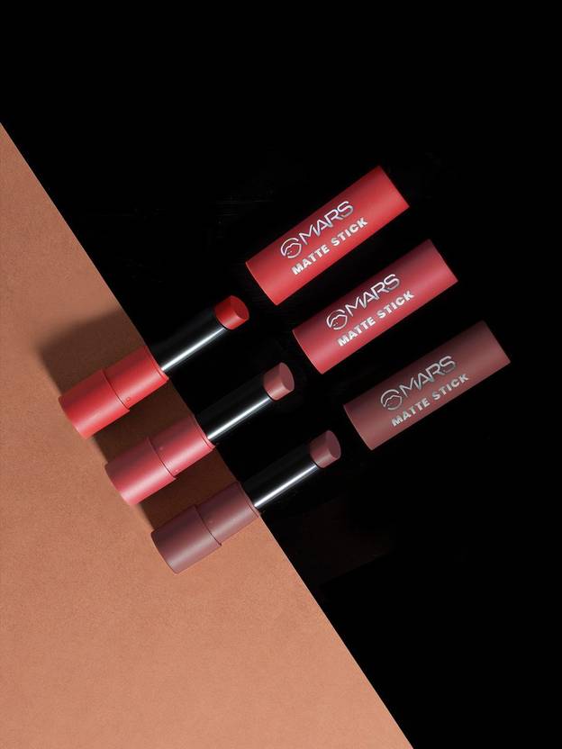 MARS 3 Red and Maroon Matte Lipstick Box Set (Reds and Maroons-01, 9.6 g)